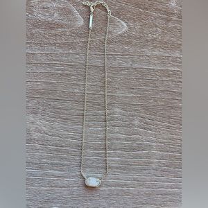 Kendra Scott Necklace Elisa Gold Pendant Necklace in Iridescent Drusy